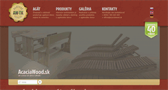 Desktop Screenshot of acaciawood.sk